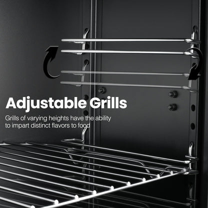 Propane Smoker, Vertical Smoker with Three Removable Shelves,Outdoor Grills & Smokers with Thermometer for BBQ, Backyard,Black…