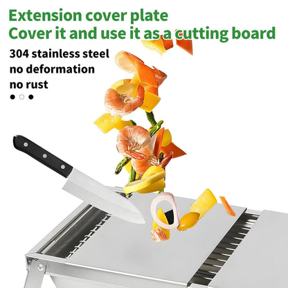 Stainless Steel Grill for Home Indoor Outdoor Camping Charcoal Convenient Folding BBQ Grill Silver Stand