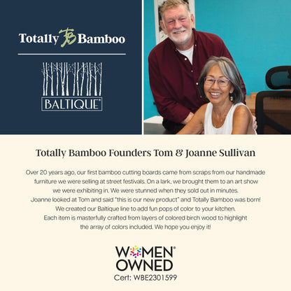 Baltique Mykonos Collection Wooden Cooking Spoon — 12.5-Inch Kitchen Utensil for Mixing, Stirring, Serving — Safe for Nonstick Cookware