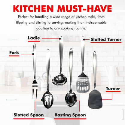 Chef Craft Select Meat Serving Fork, 13 inch, Stainless Steel