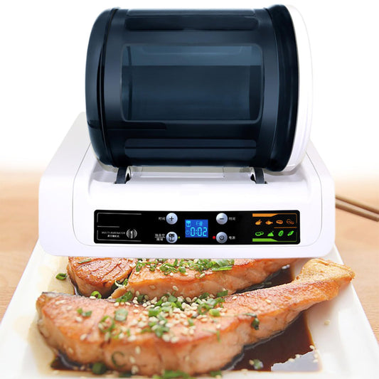 GESAIDES Commercial Vacuum Tumbler Marinating Machine for Meat&Vegetable, 5L Large Capacity Pickling Barrel & 0-10h Timer Setting, for Beef Pork Mutton Chicken