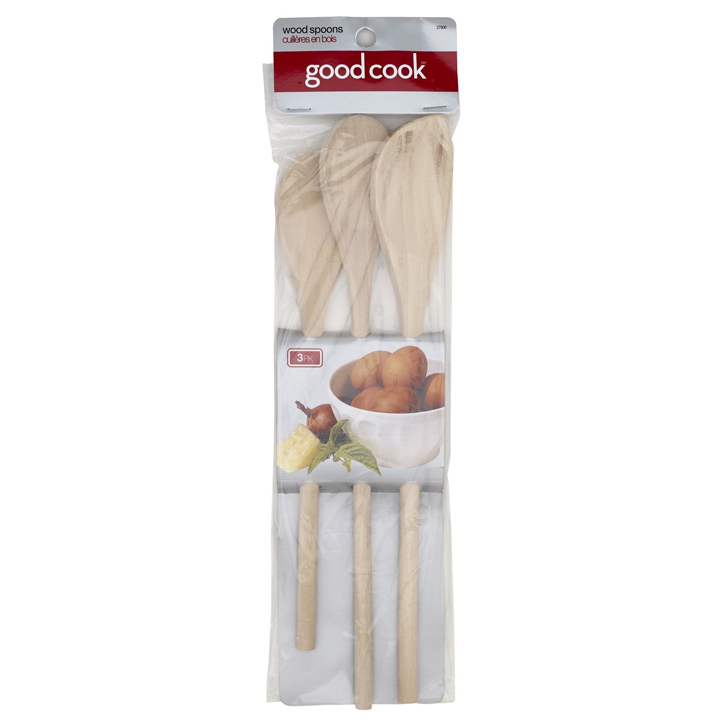 Good Cook Classic Set of 3 Wood Spoons, One Size