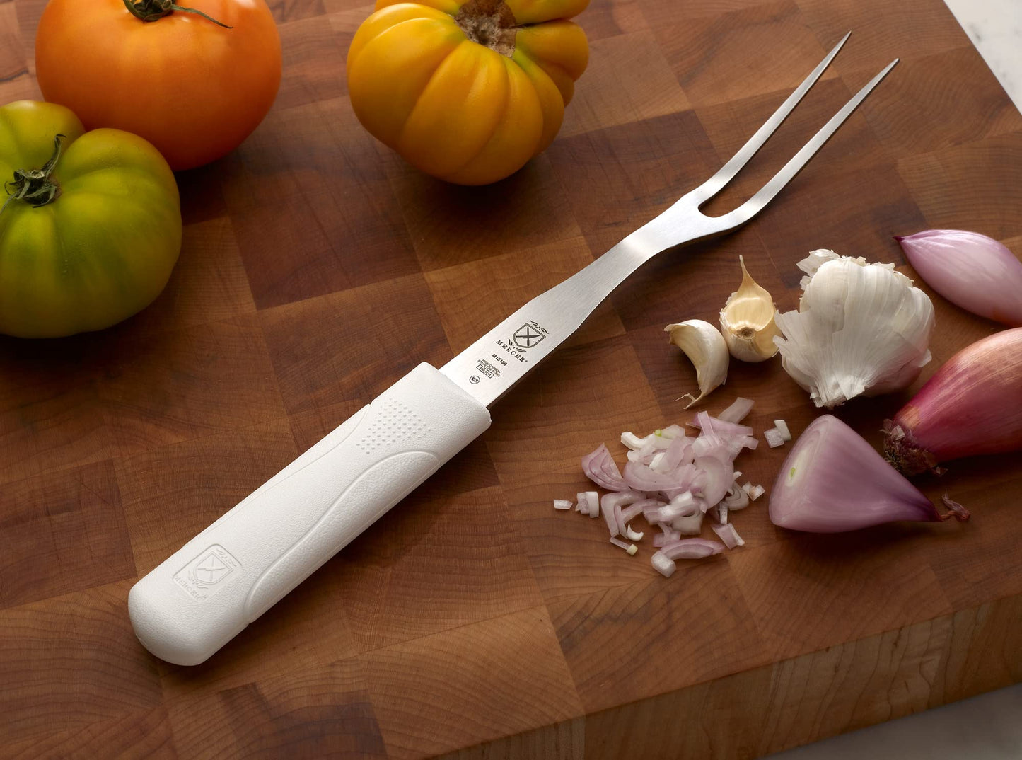 Mercer Culinary Ultimate White 12" Fork, 8" Cooking Fork