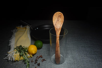 Elegant & Versatile: BeldiNest Olive Wood Spoon for Delightful Cooking & Serving (Cooking Spoon)