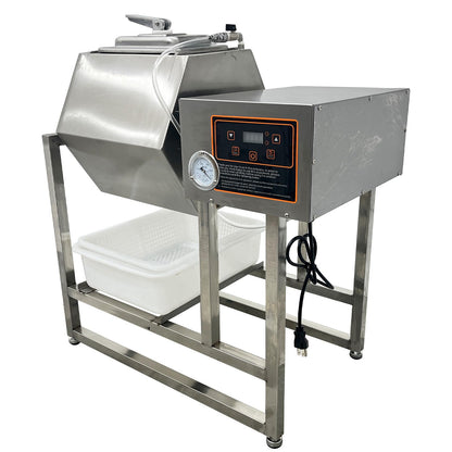 TECHTONGDA Meat Tumbler Marinator 42L Vegetable Tumbler Marinating Machine, Food Vacuum Curing Machine with Timing Controlled, Bidirectional Rotation, Fast Marination for Professional Kitchens