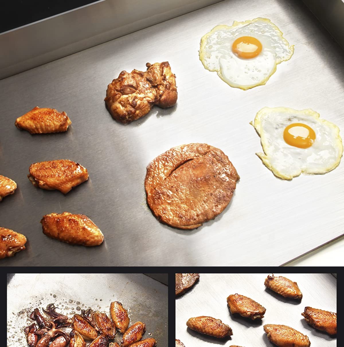 PreAsion Commercial LPG Gas Griddle with Pressure relief valve Grill Griddle Tabletop Flat Top Countertop Restaurant Griddle Grill Teppanyaki Grill