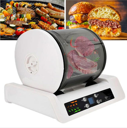 NOLLAM Commercial Vacuum Tumbler Marinating Machine for Meat&Vegetable,7l Large Capacity Pickling Barrel & 0-10h Timer Setting,Meat Tumbler Marinator,for Beef Pork Mutton