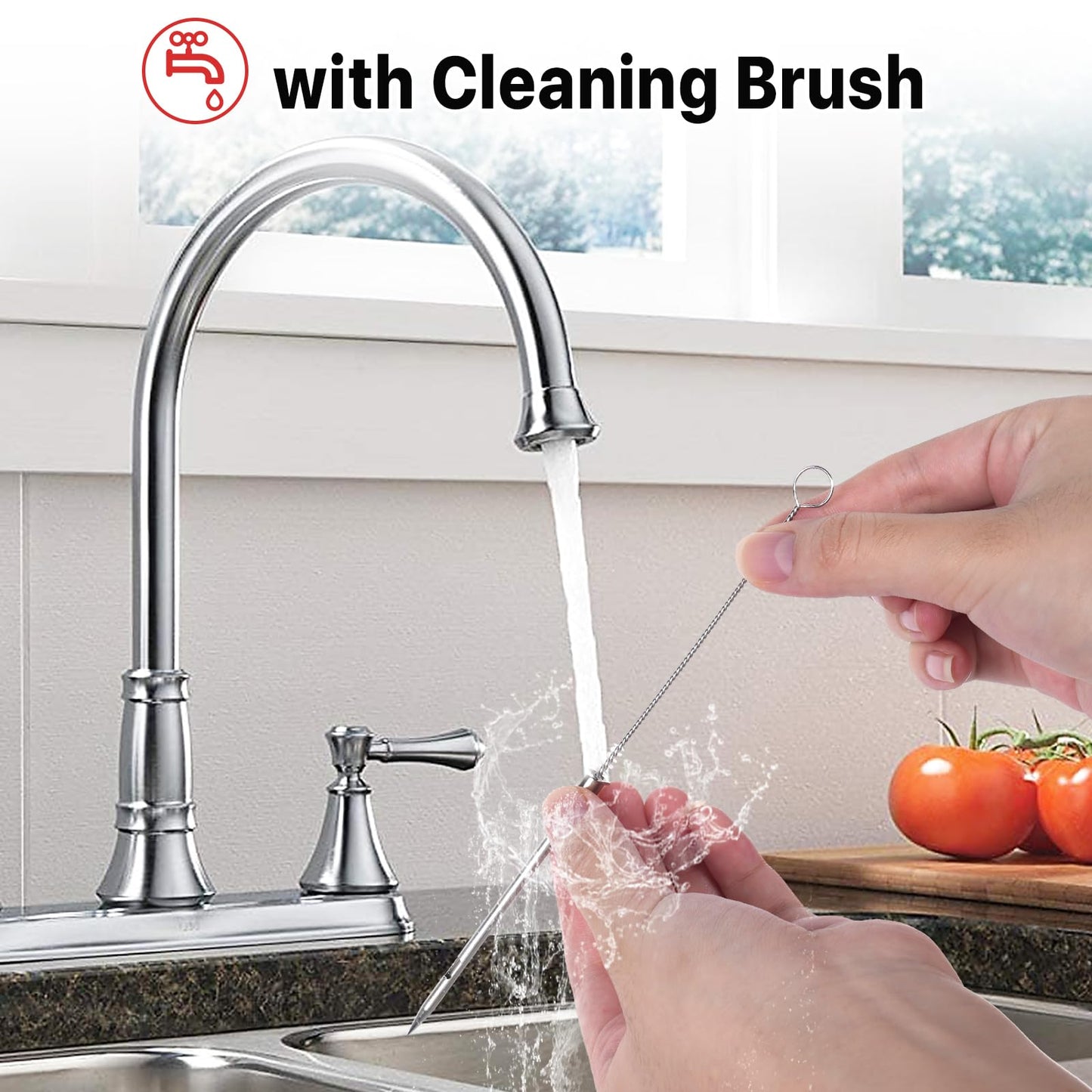 Turkey Injector Syringe - 3 Marinade Injector Needles, 1oz Meat Injector Syringe, Include 5- Hole Needle, Premium Portable Meat Injector Kit with Black Oil Brush & Cleaning Brush, Easy to Use & Clean