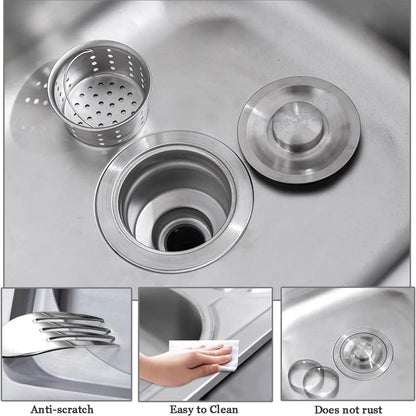 Free Standing Utility Sink Stainless Steel Outdoor Laundry Tub, Single Bowl Washing Hand Basin Station Sink, with Storage Shelves for Camping,Garage,Restaurant,Kitchen,Bar,Garage,Backyard Handwashing