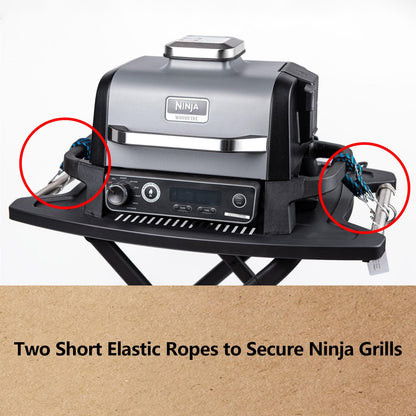 Portable Cart for Weber Q1200, Q1000, Q2200, Q2000, Q2400, Folding Cart for Outdoor BBQ，Portable Stand for Weber Q Series Gas Grills and Ninja Woodfire OG700 Series