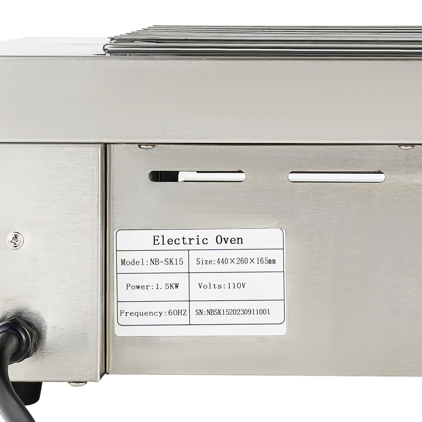 Portable Electric Grill 110V Indoor Smokeless Searing Grill Commercial Yakitori Griddle Stainless Steel Restaurant Korean BBQ Grill 446°F