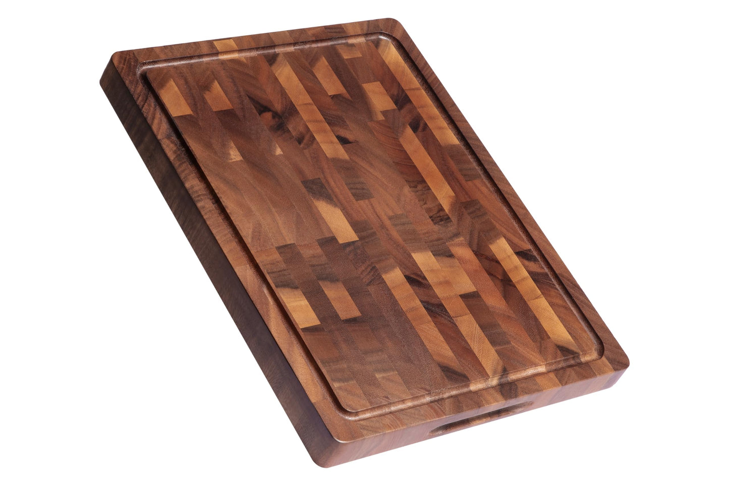 THETCHRY Walnut Wood Cutting Boards for Kitchen, Large Chopping Board Double Sided, End Grain Cutting Board with Handle, Charcuterie Butcher Block for Meal Prep & Serving with Gift Box, 17"×13"×1"