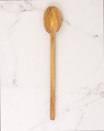 Italian Olive Wood Cooking Spoon, Handcrafted in Europe, 12-Inch