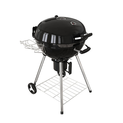 GRILIFE 22 inch Premium Charcoal Grill, Portable Kettle Barbecue Grill, Round BBQ&Smoker Grills Large 2-Tier Cooking Space for Outdoor BBQ Event, Tailgating, Camping and Backyard, Black