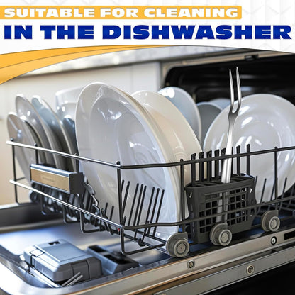 Two Pronged Carving Fork for Meat - 11" Stainless Steel Meat Fork, Rust Resistant, Difficult to Break, Comfortable Handle, Easy to Clean, Lightweight, for Convenient Slicing, Cooking & Serving