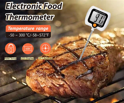 10 Inch Long Digital Candy Thermoometer with Pot Clip,Deep Fry Thermometer,Rotating Display, Best Instant Read Food Meat Thermometer for Candy Making or Deep Frying