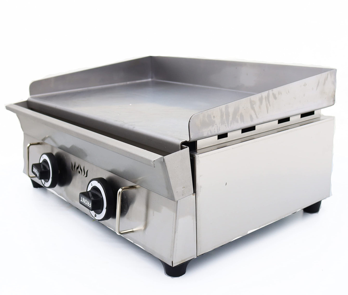 PreAsion Commercial LPG Gas Griddle with Pressure relief valve Grill Griddle Tabletop Flat Top Countertop Restaurant Griddle Grill Teppanyaki Grill