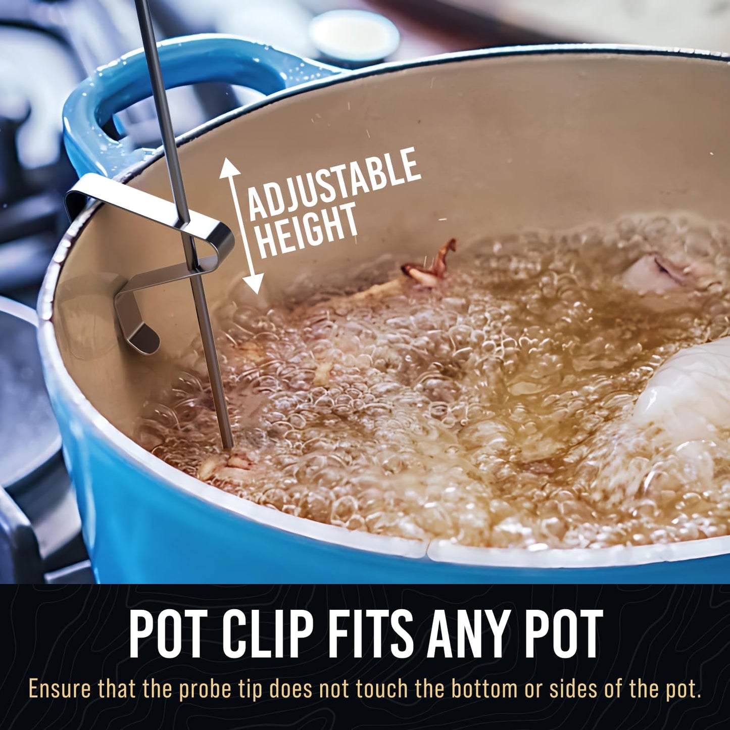 CRAFT911 Candy Thermometer with Pot Clip - Deep Fry Oil Thermometer for Frying and Candle Making