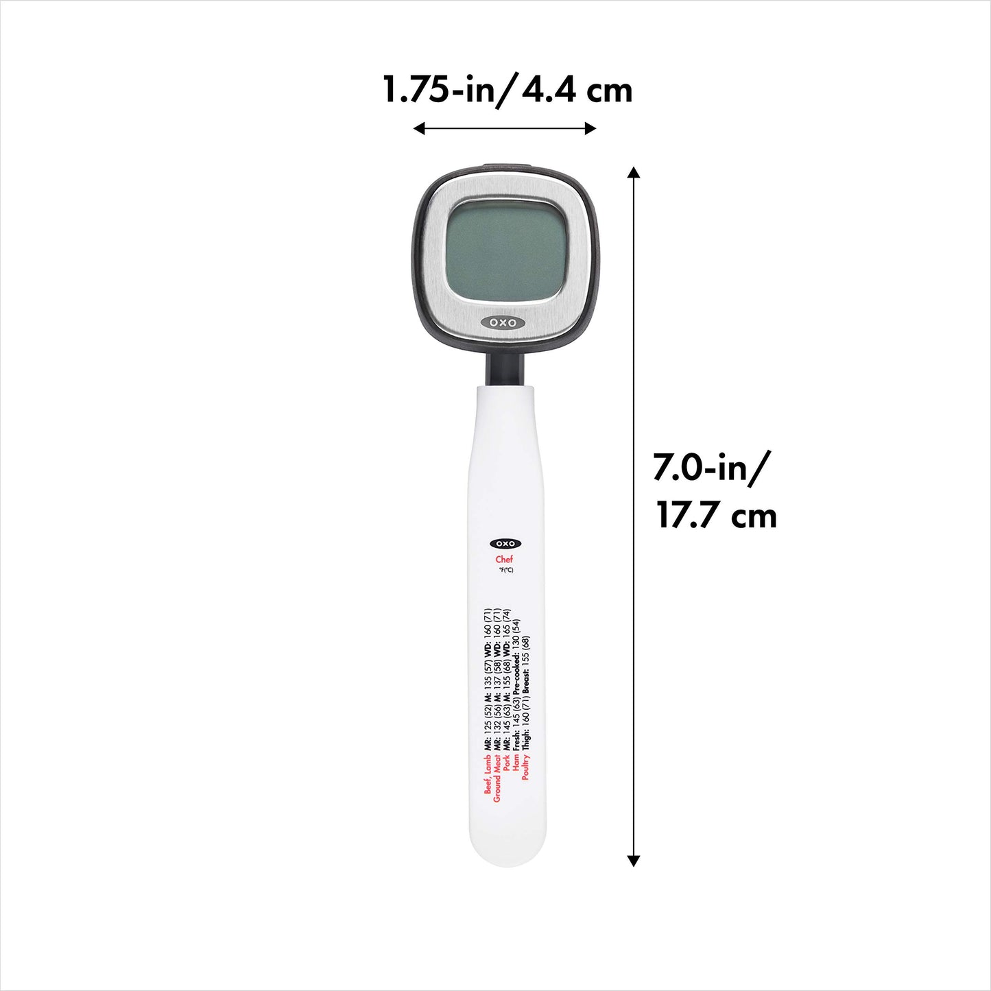 OXO Good Grips Chef's Precision Digital Instant Read Thermometer, Black