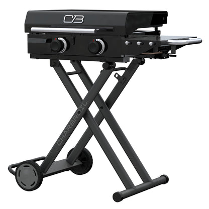Charbroil® 22" Performance Series™ Folding Cart 2-Burner Portable Propane Gas Griddle, Black - 463711223
