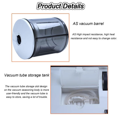 TREEYX Commercial Vacuum Tumbler Marinating Machine for Meat & Vegetable, Electric Vacuum Food Tumbling Machine Multi-Marinator for Beef Pork Mutton Chicken