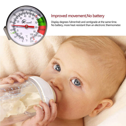 KT THERMO Instand Read 2-Inch Dial Thermometer,Best for The Coffee Drinks,Chocolate Milk Foam