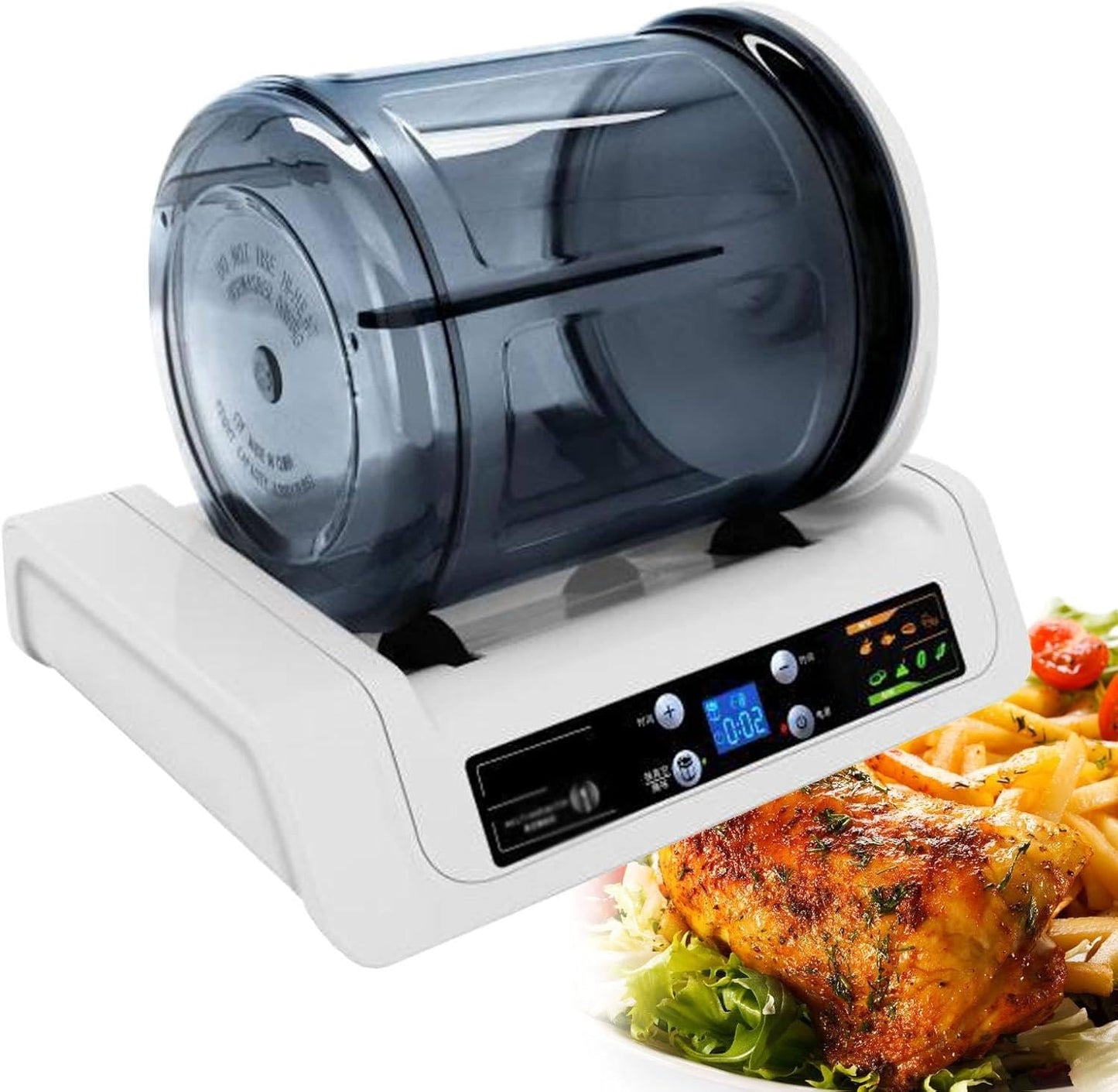 Tumbler-Marinator,Electric Commercial Vacuum Tumbler Marinating Machine,Electric Meat Tumbler Marinator,15 Minute Vacuum Tumbler,5L Pickling Barrel