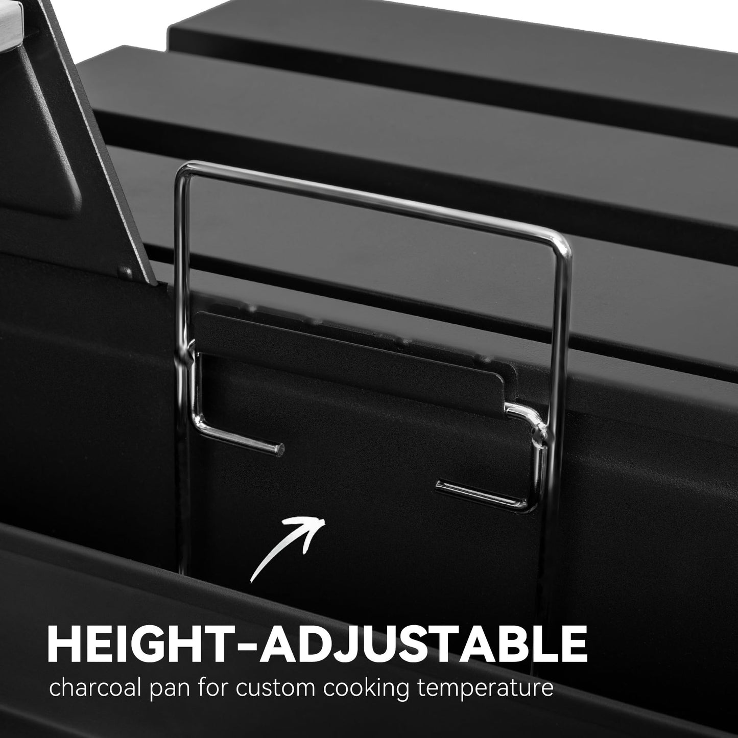 Royal Gourmet CD1824ET Movable Charcoal BBQ Grill with Foldable Side Tables, Outdoor Barbecue Grill with 470 Sq. In. Cooking Area for Outdoor Picnic and Camping Grilling, Black