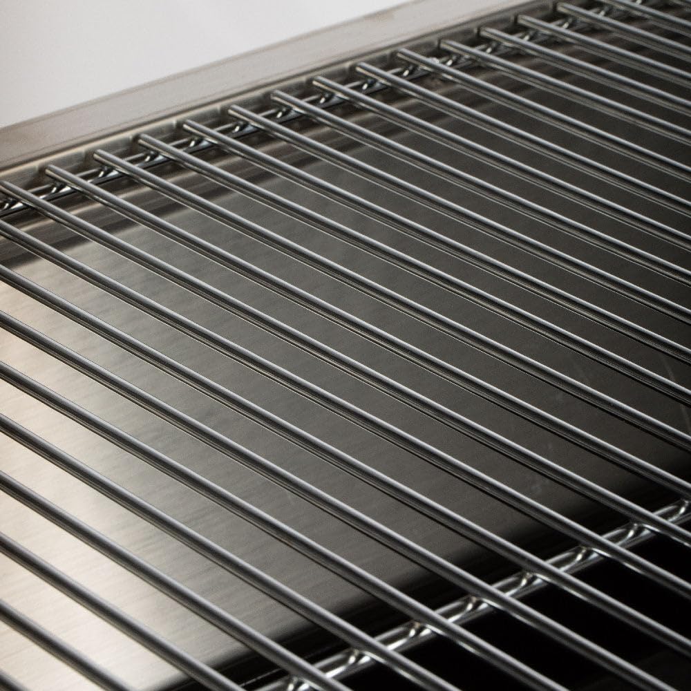 Ash & Ember 13W Stainless Steel Rotisserie Grill, Rated 85 LB for Medium Game, 4 RPM Rotation Speed, Outdoor Grill with Dual Prong Spit Rod, Single Leg Bracket, and Spine Fork