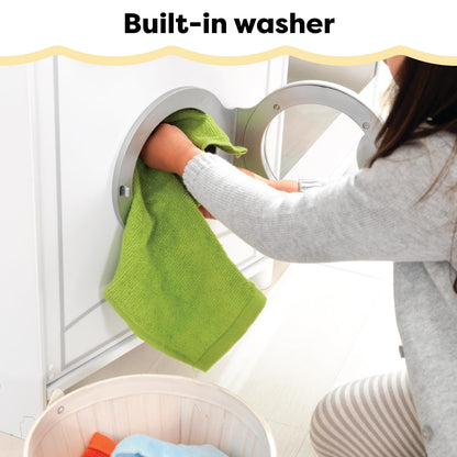 KidKraft Large Wooden Play Kitchen with Lights & Sounds, Icemaker, Play Phone, White, Gift for Ages 3+