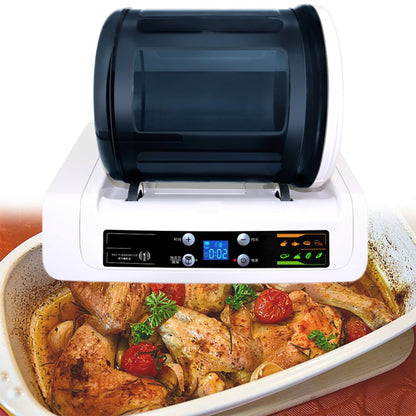 GESAIDES Vacuum Tumbler Marinator, 5L Meat Tumbler Marinating Machine, Rapid Marination Catering Food Processing for Chicken Steak Burger Shop