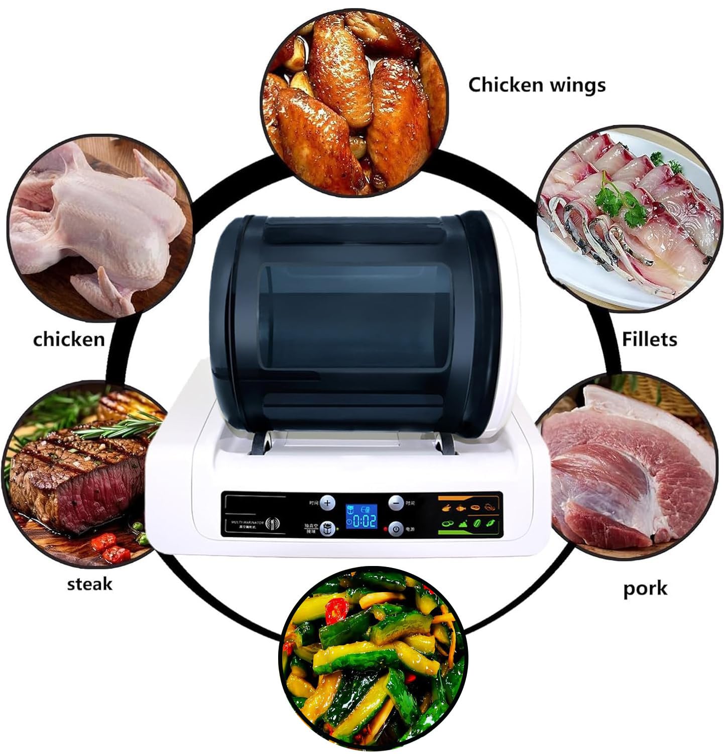 Commercial Electric Meat Tumbler Marinator,Vacuum Tumbler Marinating Machine,Vegetable Marinator,Automatic Meat Tumbler Marinator