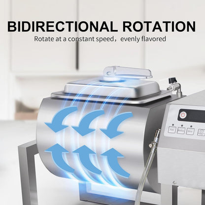 Vegetable Marinating Machine Meat Vegetable Tumbler Marinator Food Vacuum Marinator, 36lb/18L Vacuum Tumbler Marinating Machine for Jerky Sausage Bacon 3-Speed Control
