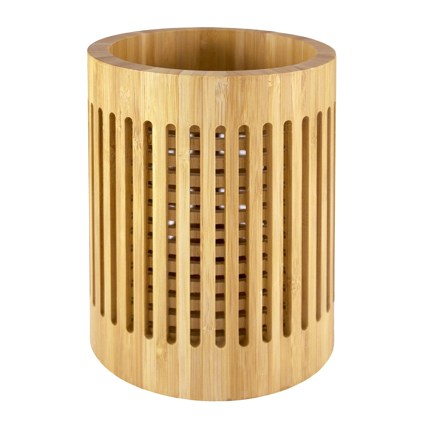 Totally Bamboo Lattice Kitchen Utensil Holder, 5" x 5"x 7"