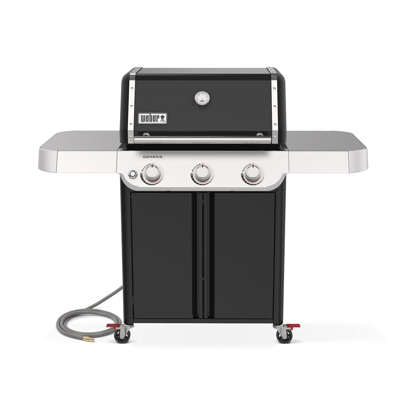 Weber Genesis E-315 Natural Gas Grill for Outdoor Cooking, 3 Burners, Black