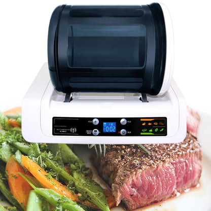 GESAIDES Meat Tumbler Marinator, Automatic Electric Commercial Vacuum Tumbler Marinating Machine, Canister Meat & Vegetable Marinator, for Chicken, Burger, Bacon