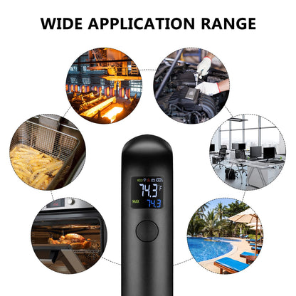 Rechargeable Infrared Thermometer Gun for Cooking -58℉~1022℉| Inkbird Colorful Display Digital Laser Temperature Gun for Pizza Oven Grill Kitchen Home Repairs with Max Measure, ℉ Only (NOT for Human)