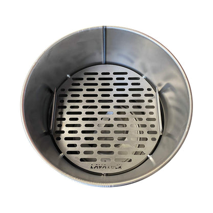 LavaLock DIY 30 Gallon Premium UDS Smoker Kit COMPLETE with DRUM, Charcoal Basket, Cooking Grate, Intake, Smoke Stack, Thermometer, Lid Handle UDS KIT