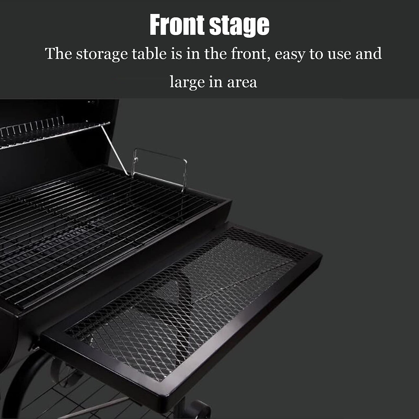 GaRcan Patio Smoked Oven Barbecue, Portable Trolley Smoker Grill Barrel, Charcoal Grill for Camping Picnic Party