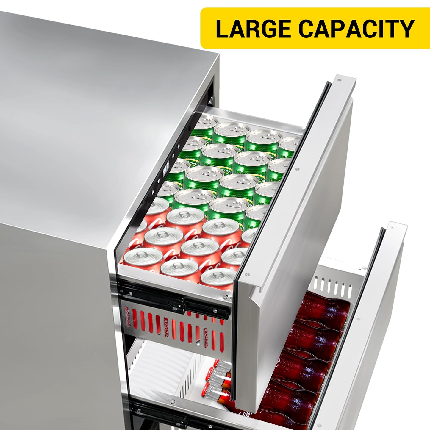 CT Outdoor Kitchen Package Modular BBQ Grill Island, 32" Gas Grill 4 Burners, Grill Cabinet, Kitchen Sink,4.2 cu.ft Dual Drawer Fridge, Fridge & Cooler Cabinet, Pizza Oven, Corner Cabinet