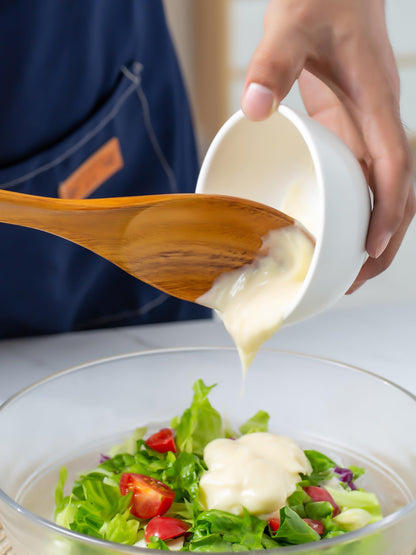 Wooden Mixing Spoon, 16.5 Inch Long Handled Wooden Spoons for Cooking And Stirring