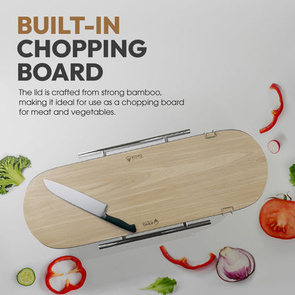 King of the Camps Portable Charcoal Grill - Tabletop Barbecue For Outdoor Cooking - Outdoor Travel Portable BBQ Grill For Camping - Mini Charcoal Grill For Camping Cooking