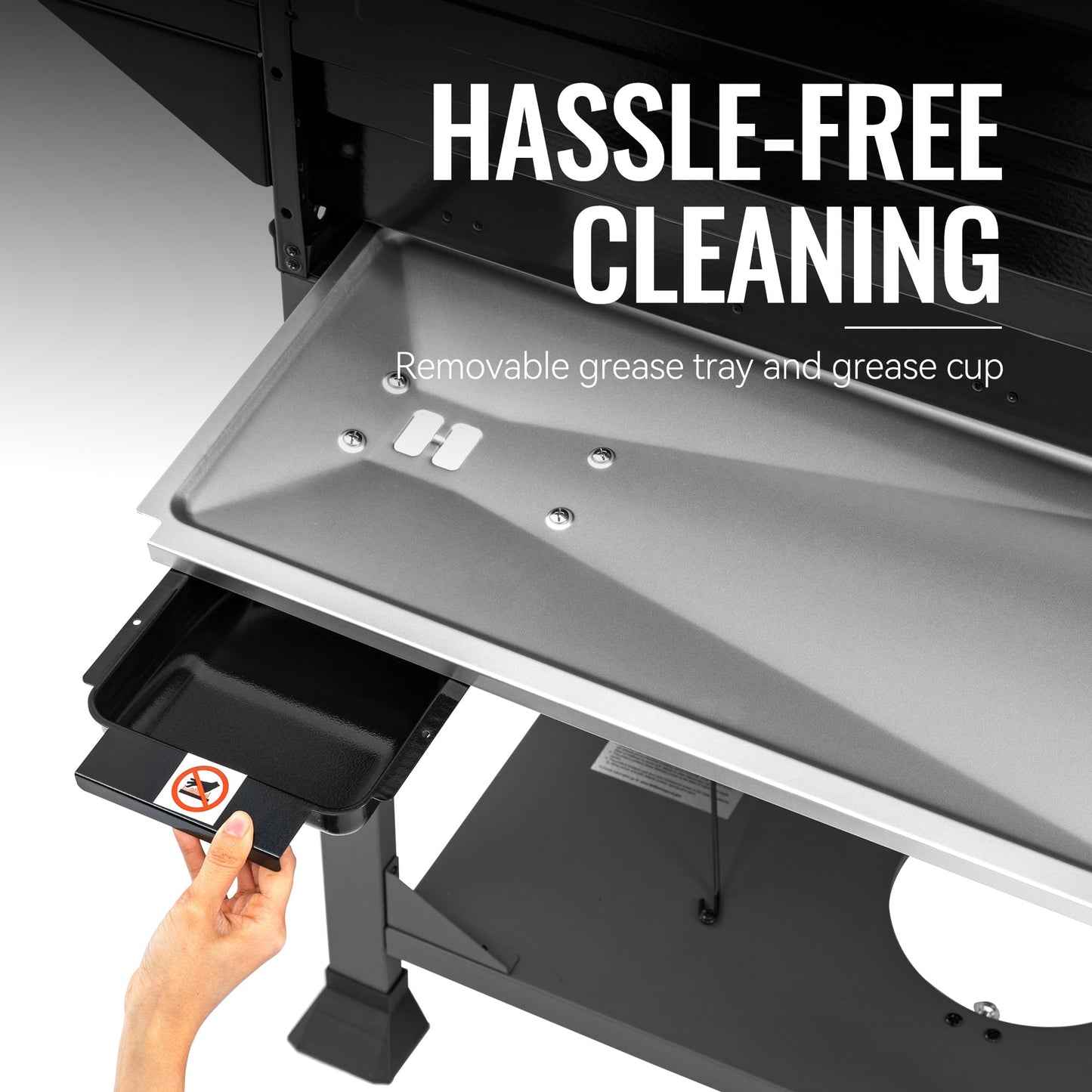 Royal Gourmet GA4401T 4 Burner Propane Gas Grill with Porcelain-enameled Cast Iron Grates, Outdoor BBQ Grill with Warming Rack for Outdoor Cooking and Backyard Barbecues, Black and Gray