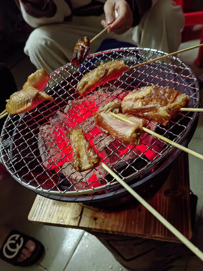 BBQ Charcoal Grill, cast iron charcoal grill,Hibachi Grill,Mini Charcoal Grill Camping Stove Portable Barbecue Stove, Stove for Indoor Outdoor Picnic BBQ Party,Home Picnic, Camping (10.2)