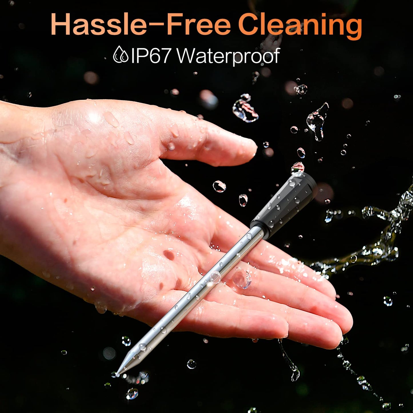 Meat Thermometer Digital Wireless for Grilling and Smoking, Grill Thermometer Smart with 230 Ft Range for Cooking, BBQ, Oven, Smoker, Air Fryer, Stove, Rotisserie, Sous Vide at Home Kitchen Outdoor