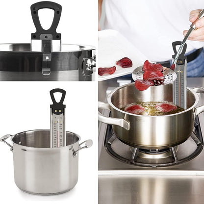 Candy and Deep Fry Thermometer with Pot Clip,Timer, Pack of 3