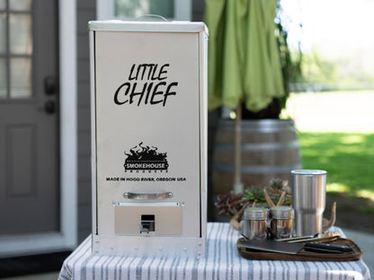Smokehouse Little Chief Front Load Smoker, Low to Mid Temperature Smoker for Fish, Jerky, Cheese, Sausage & Other meats, Smoke Up to 25 Pounds of Meat & Fish