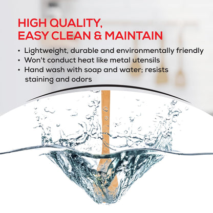 Helen’s Asian Kitchen Bamboo Kitchen Spoon Cooking Utensil, 10-Inch