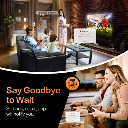 Meat Thermometer Digital Wireless for Grilling and Smoking, Grill Thermometer Smart with 230 Ft Range for Cooking, BBQ, Oven, Smoker, Air Fryer, Stove, Rotisserie, Sous Vide at Home Kitchen Outdoor