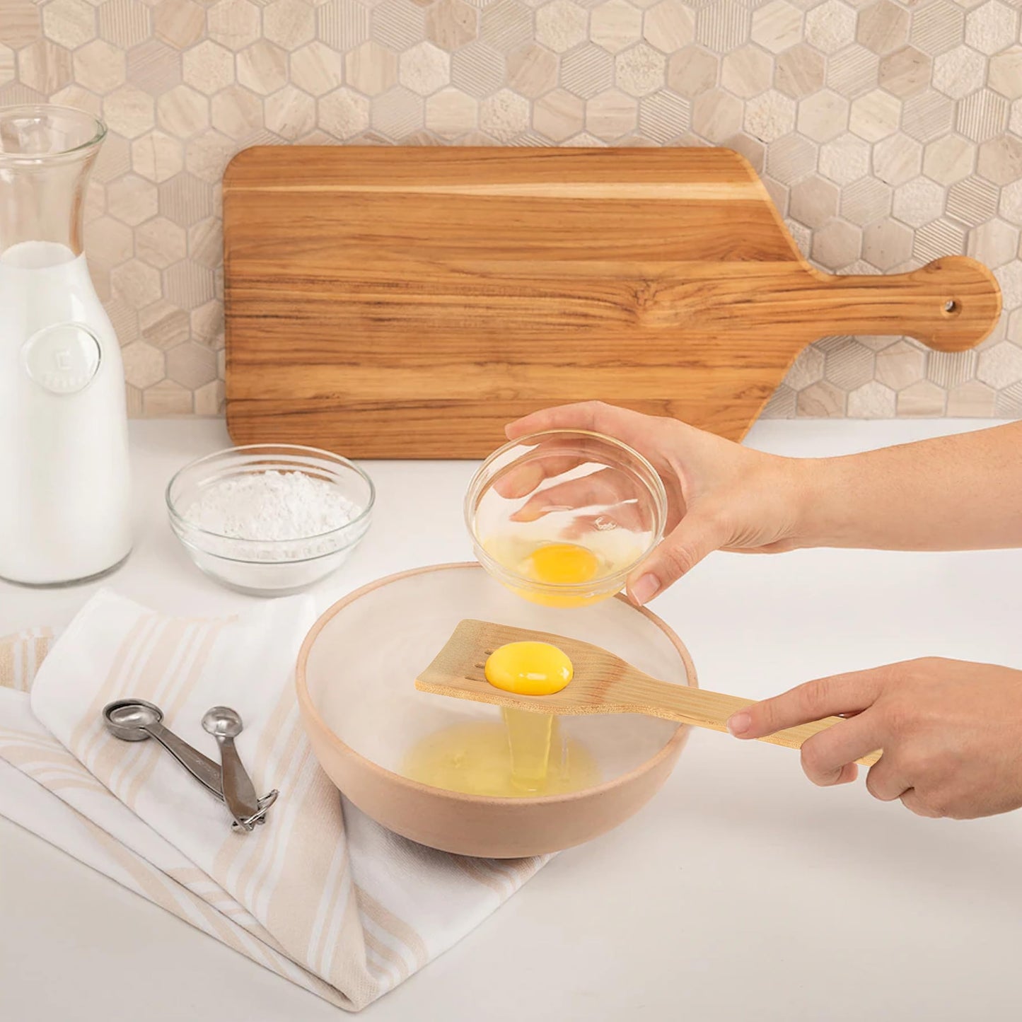 Wooden Spoons for Cooking - Utensils Holder - 7pcs Bamboo Utensil Set - Wooden spoons - Kitchen Utensils - Wooden Cooking Utensils - Wood Cooking Utensils Set - Kitchen Utensils Set Wood - Spatula